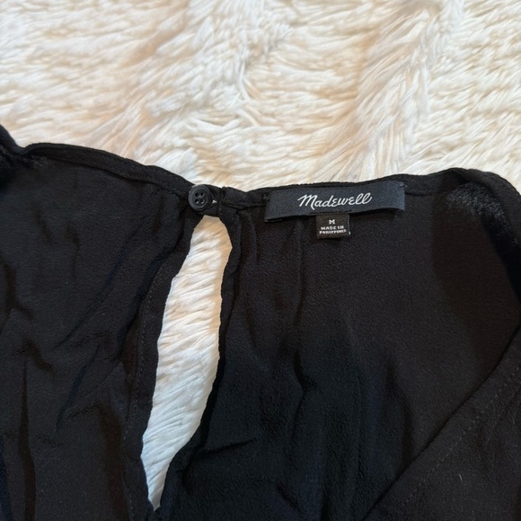 Madewell Black V-Neck Tank Blouse - Picture 3 of 4